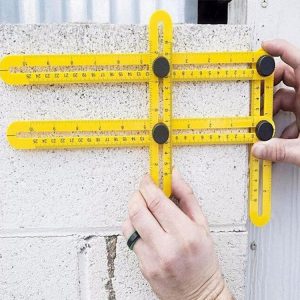DIY Four-sided Angle Measuring Ruler Layout Tool for Handymen, Builders, Craftsmen