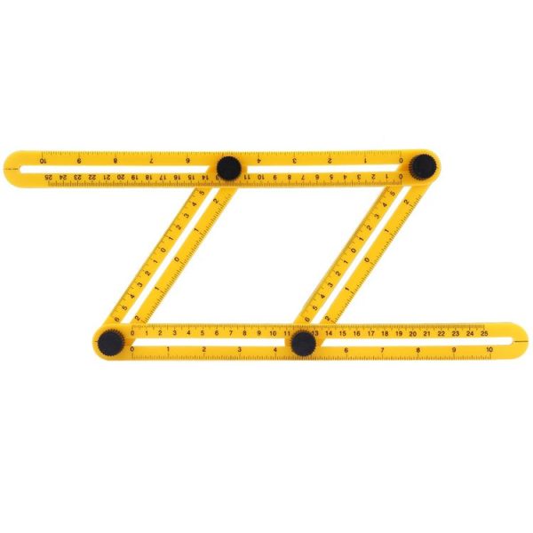 DIY Four-sided Angle Measuring Ruler Layout Tool for Handymen, Builders, Craftsmen - Image 2