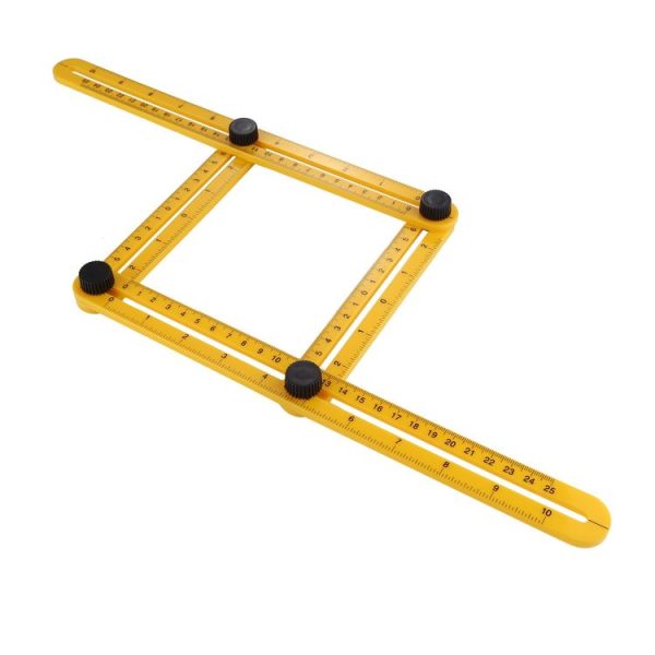 DIY Four-sided Angle Measuring Ruler Layout Tool for Handymen, Builders, Craftsmen - Image 3
