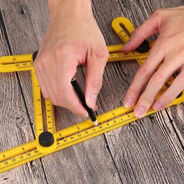 DIY Four-sided Angle Measuring Ruler Layout Tool for Handymen, Builders, Craftsmen - Image 6