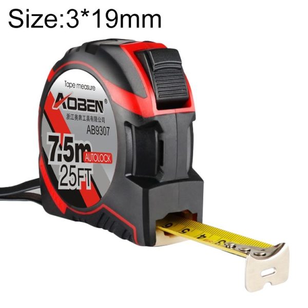 Aoben Retractable Ruler Measuring Tape Portable Pull Ruler Mini Tape Measure, Length: 7.5m Width: 25mm - Image 3