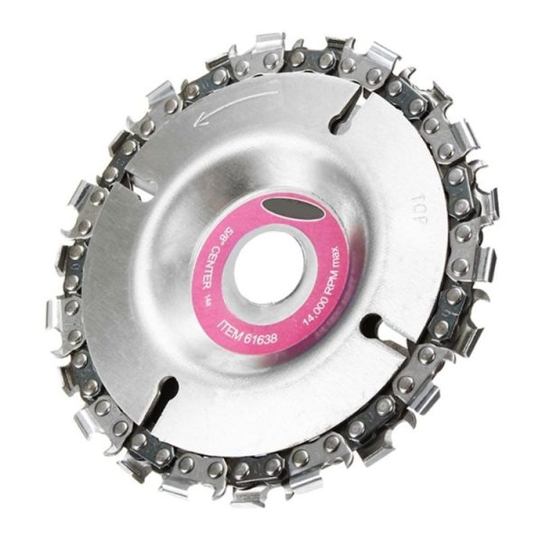 4 inch Disc Grinder and Chain 22 Tooth Fine Cut Chain for 100 / 115 Angle Grinder