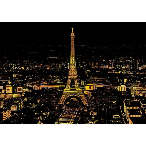 Bright City DIY Drawing Picture Wall Painting Scratch Card Golden Night View Paint Arts Paper Hand Painted Home Decoration Creative Handmade Gifts, Size: 41*28.7cm - Image 2