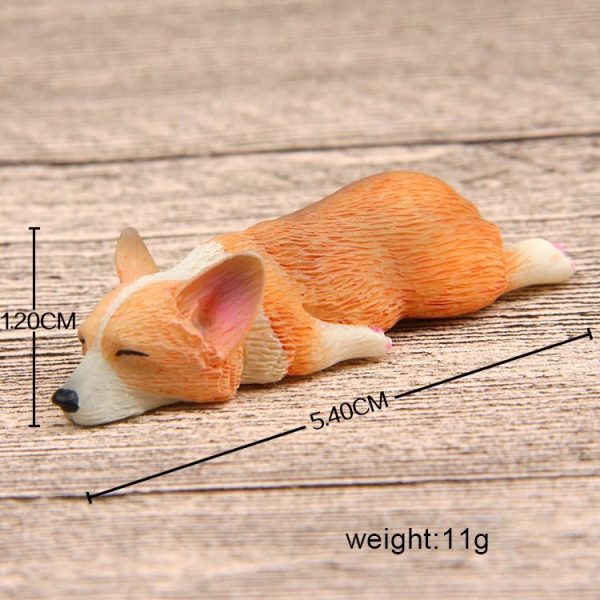 Home Decoration Lovely Rrunk on Sleep Corgi 3D Magnetic Buckle Fridge Paste - Image 2