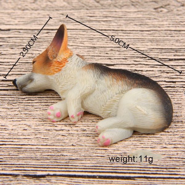 Home Decoration Lovely Rrunk on Sleep Corgi 3D Magnetic Buckle Fridge Paste - Image 3