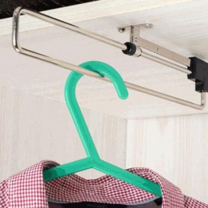Telescopic Rail Pull-Out Wardrobe Clothes Hanger (30cm)