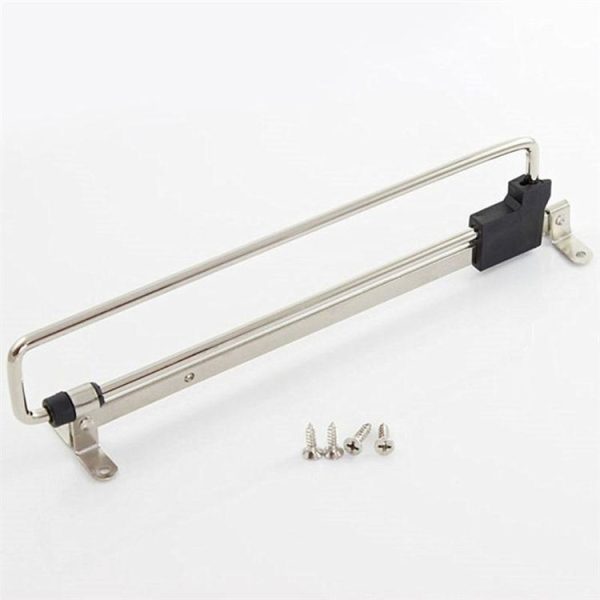 Telescopic Rail Pull-Out Wardrobe Clothes Hanger (30cm) - Image 3