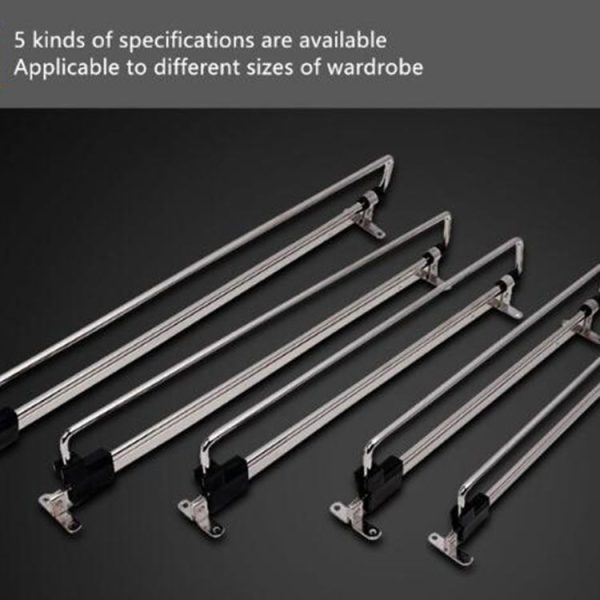 Telescopic Rail Pull-Out Wardrobe Clothes Hanger (30cm) - Image 8
