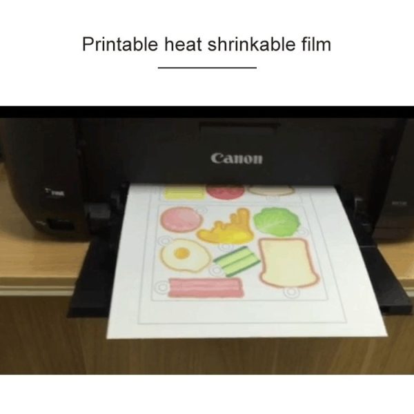 Print Heat Shrink Film DIY Epoxy Print Paper Rubber Stamp Material Print Paper (Transparent) - Image 3