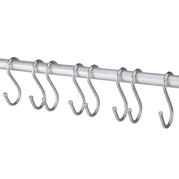 10pcs 3mm Multi-functional S-shaped Stainless Steel Metal Hook, Length: 9cm - Image 3
