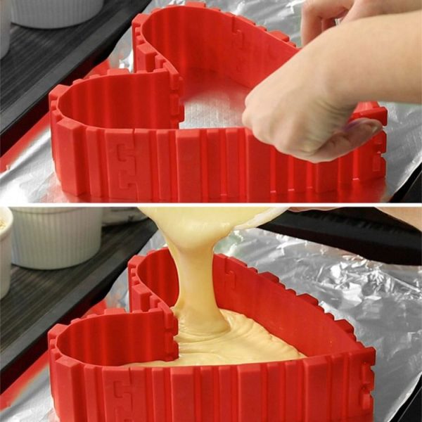 Silicone Cake Mold Baking Tools DIY Multi-shape Cake Mold Kitchen Accessories, 4 PCS DIY Cake Mold - Image 4