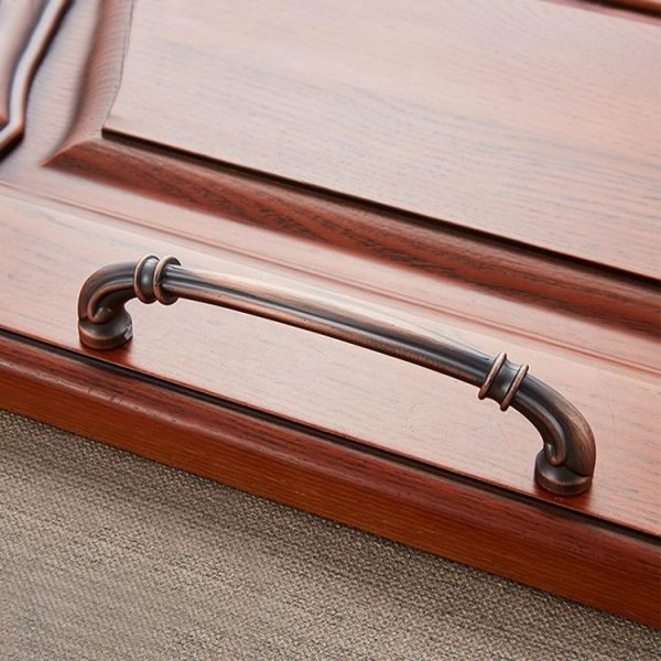 3 PCS 6569-128 Sub Red Peach Wood Drawer Cabinet Door Handle - Image 2