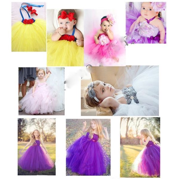 Fashion 20D Polyester Tulle Roll, Wedding Birthday Decoration Decorative Crafts Supplies, Total Length: 22.8m, Width: 15cm (Yellow) - Image 10