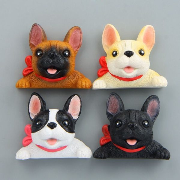 Home Decoration Originality French Bulldog Tie 3D Fridge Paste, NO Magnetic - Image 4
