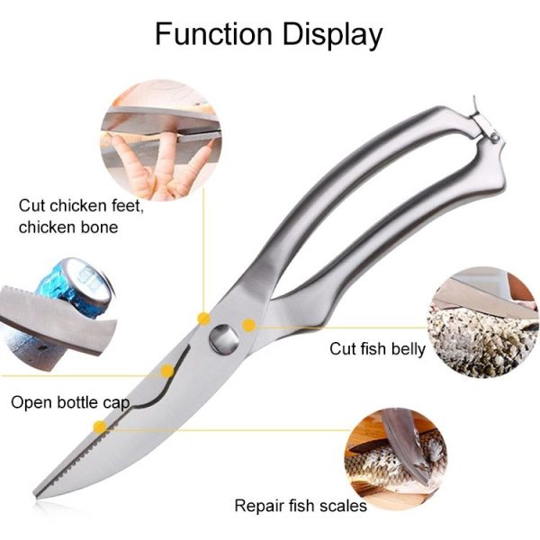 10 inch Kitchen Poultry Fish Chicken Bone Stainless Steel Cutter Cook Gadget Shear, Case Package - Image 6