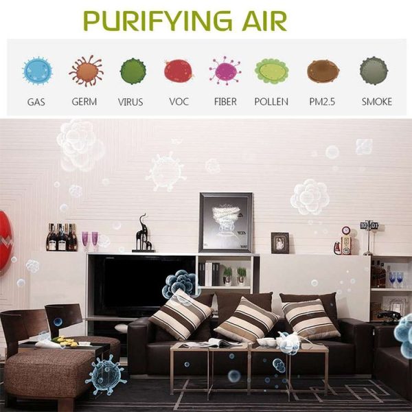 GB001 Mini Neck Formaldehyde Negative Ion Removal Air Purifier Automatic Alcohol Sprayer (White) - Image 11