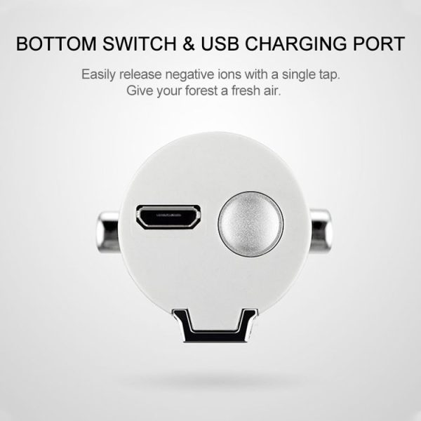 GB001 Mini Neck Formaldehyde Negative Ion Removal Air Purifier Automatic Alcohol Sprayer (White) - Image 12