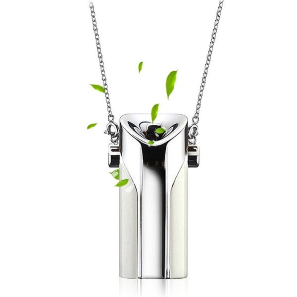GB001 Mini Neck Formaldehyde Negative Ion Removal Air Purifier Automatic Alcohol Sprayer (White) - Image 2