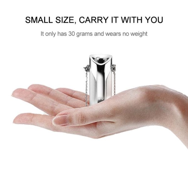 GB001 Mini Neck Formaldehyde Negative Ion Removal Air Purifier Automatic Alcohol Sprayer (White) - Image 3