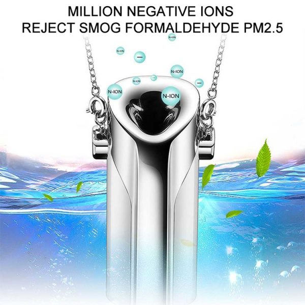 GB001 Mini Neck Formaldehyde Negative Ion Removal Air Purifier Automatic Alcohol Sprayer (White) - Image 8