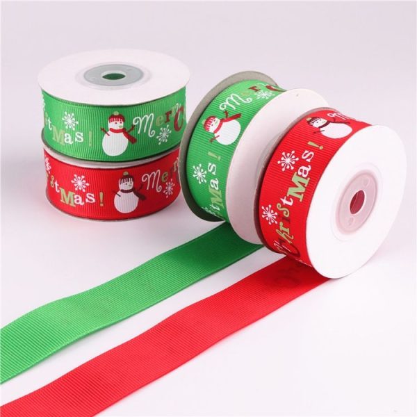 3 PCS Double-sided Christmas Gift Box Flowers Packing Coloured Ribbon, Width: 2.5cm, Random Color Delivery - Image 3