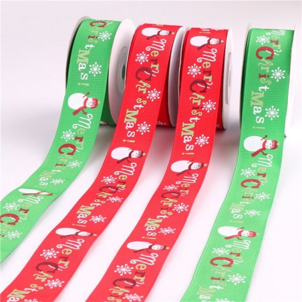 3 PCS Double-sided Christmas Gift Box Flowers Packing Coloured Ribbon, Width: 2.5cm, Random Color Delivery - Image 4
