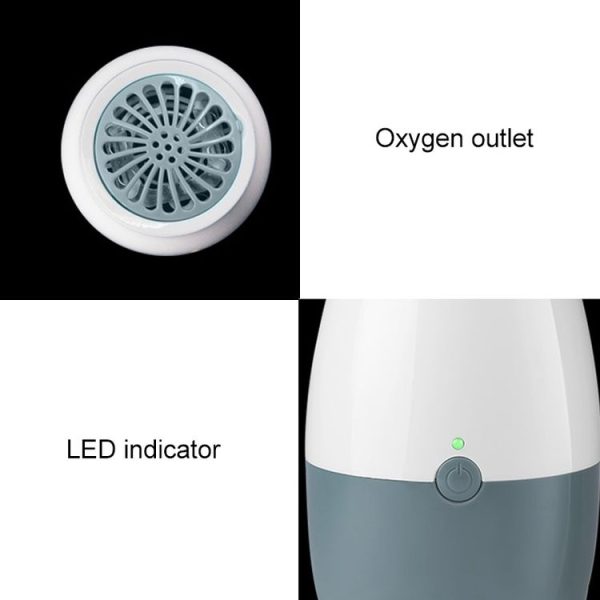 AX168B Mini Fridge Ozone Air Purifier and Fresh Deodorizer (White + Black) - Image 3