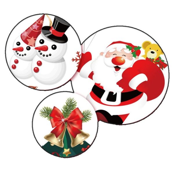 Christmas Tree Snowflake Window Glass Door Removable Wall Sticker Decoration - Image 3