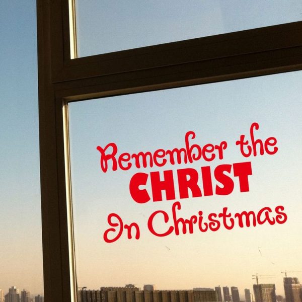 English Letter Living Room Window Glass Door Removable Static Electricity Christmas Wall Sticker Decoration - Image 3