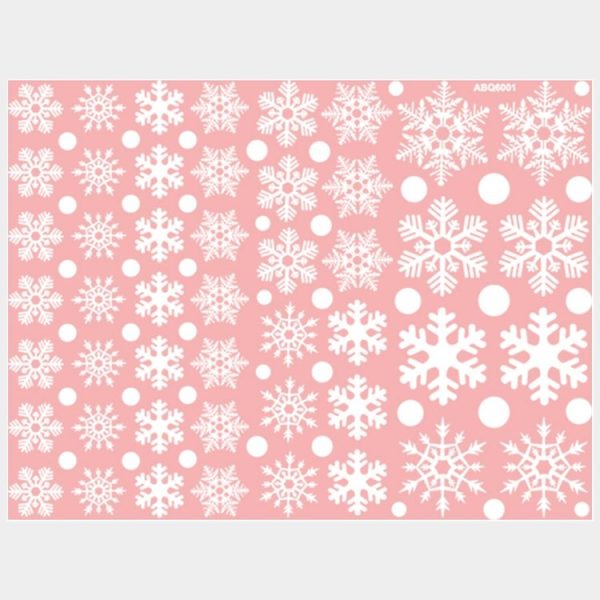 Snowflake Pattern Living Room Window Glass Door Removable Christmas Wall Sticker Decoration - Image 2