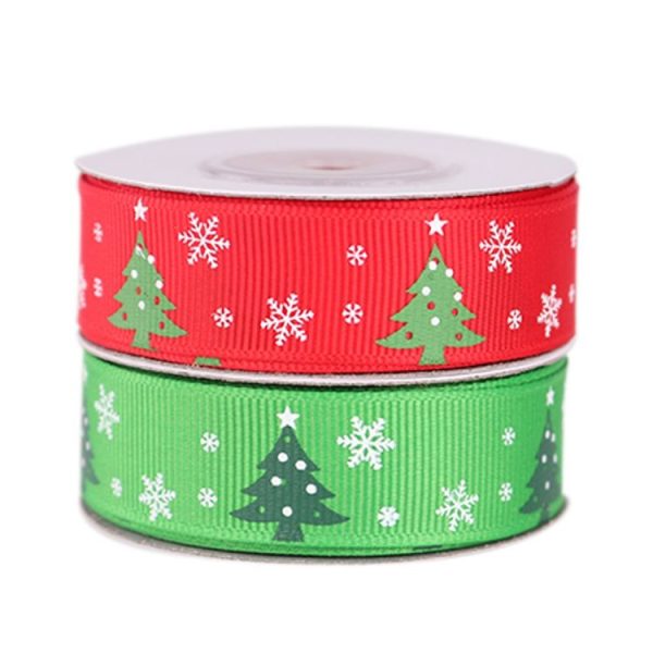5 PCS Double-sided Christmas Gift Box Flowers Packing Coloured Ribbon, Width: 2cm, Random Color Delivery - Image 2