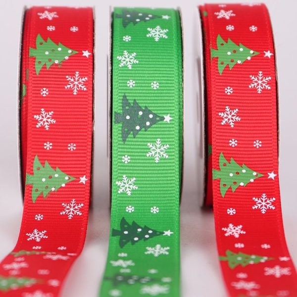 5 PCS Double-sided Christmas Gift Box Flowers Packing Coloured Ribbon, Width: 2cm, Random Color Delivery - Image 4