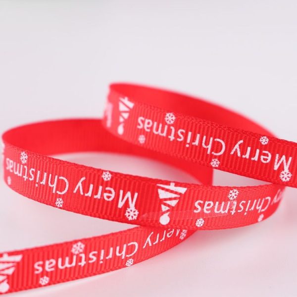 Double-sided Christmas Gift Box Flowers Packing Coloured Ribbon, Width: 1cm, Random Color Delivery - Image 4
