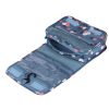 Multifunctional Hanging Style Flowers Pattern Travel Toiletry Pouch Wash Gargle Bag, Folding Size: 24.5 x 20.5 x 2.2cm - Image 3