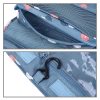 Multifunctional Hanging Style Flowers Pattern Travel Toiletry Pouch Wash Gargle Bag, Folding Size: 24.5 x 20.5 x 2.2cm - Image 4