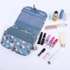 Multifunctional Hanging Style Flowers Pattern Travel Toiletry Pouch Wash Gargle Bag, Folding Size: 24.5 x 20.5 x 2.2cm - Image 6