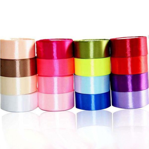 Pure Color DIY Manual Bowknot Gift Bouquet Ribbons Flowers Packaging Ribands, Size: 4.0cm*20m, Random Color Delivery - Image 2