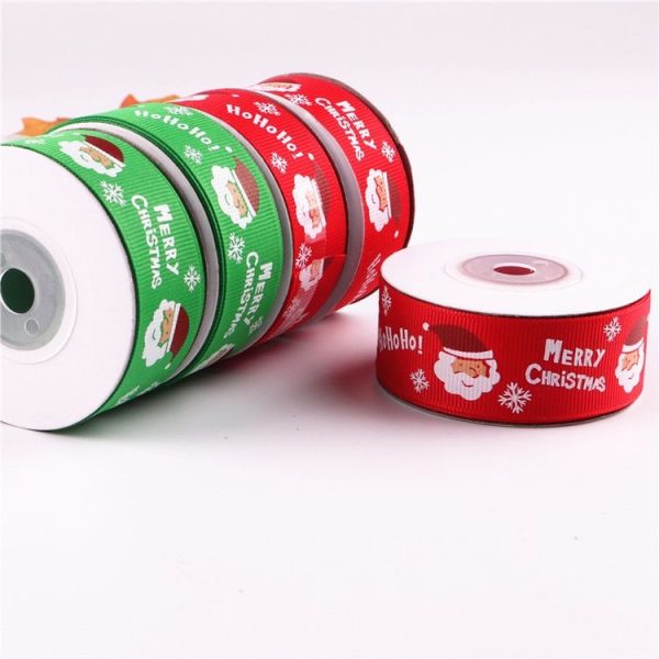 3 PCS Double-sided Printing Christmas Gift Box Flowers Packing Coloured Ribbon, Width: 2.5cm, Random Color Delivery - Image 3