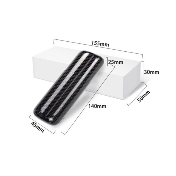 RRX CARBON 2 Tubes Portable Carbon Fiber Tobacco Box Cigar Travel Case (Black) - Image 5
