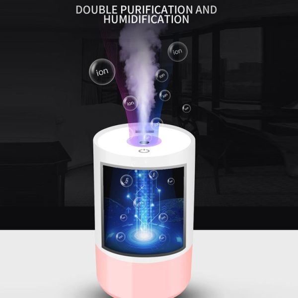 Multifunctional Household Vehicle Mute Air Humidifier Aromatherapy Machine Automatic Sprayer, Capacity: 320ml (Cyan) - Image 11