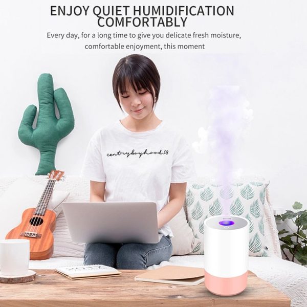 Multifunctional Household Vehicle Mute Air Humidifier Aromatherapy Machine Automatic Sprayer, Capacity: 320ml (Cyan) - Image 7