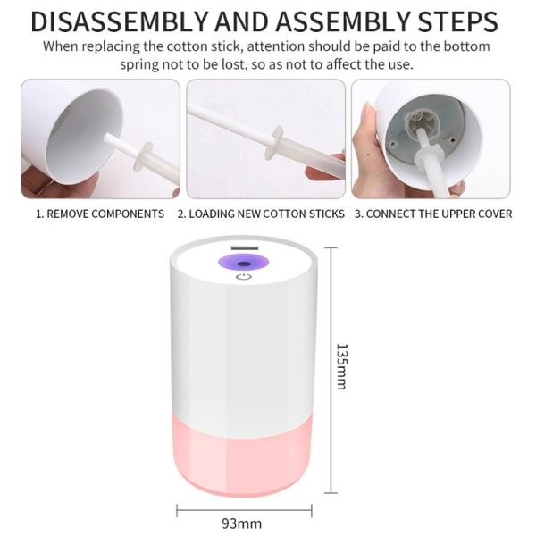 Multifunctional Household Vehicle Mute Air Humidifier Aromatherapy Machine Automatic Sprayer, Capacity: 320ml (Cyan) - Image 8