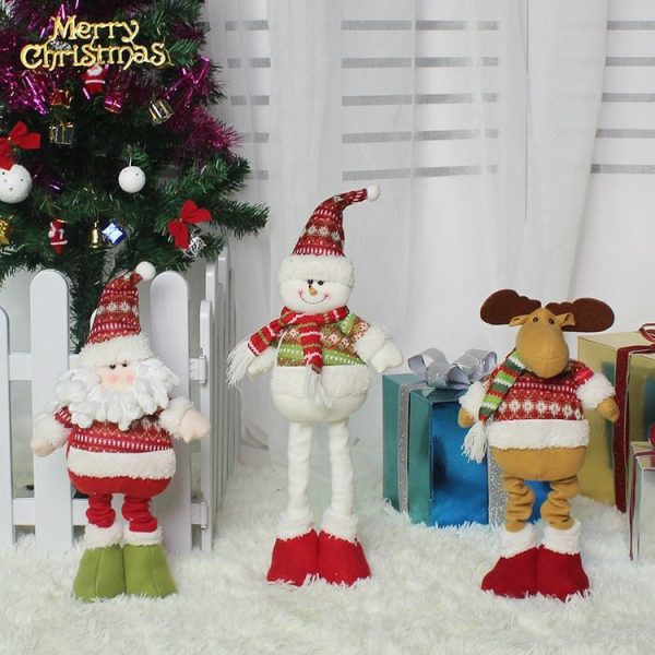 CX15934 Cloud Snowman Scalable Doll Window Ornament Christmas Decoration - Image 5
