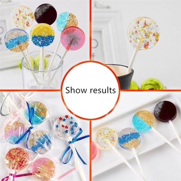 12-Capacity DIY Silicone Chocolate Molds (Lollipop Shape) - Image 4
