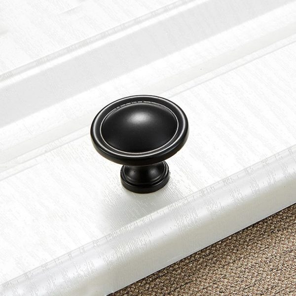 10 PCS 4121 Simple Cabinet Door Handle Drawer Wardrobe Zinc Alloy Handle (Black) - Image 2