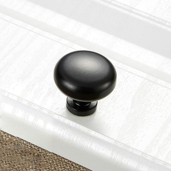 5 PCS 4203 Simple Cabinet Door Handle Drawer Wardrobe Zinc Alloy Handle (Black) - Image 2