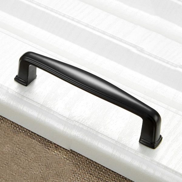 5 PCS 6227-96 Simple Cabinet Door Handle Drawer Wardrobe Zinc Alloy Handle (Black) - Image 2
