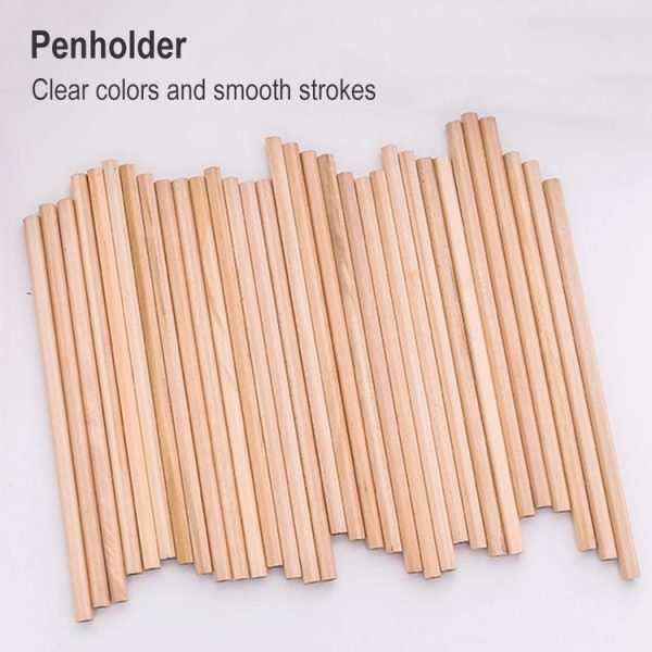 50 PCS Crude Wood Environmental Protection HB Pencils Painting Pencils for Kids School Office Supplies - Image 3