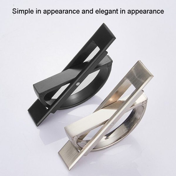 3 PCS 4206-85 Tatami Hidden Embedded Rotating Flip Cover Button (Silver) - Image 3
