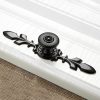 5 PCS 6037-121 Simple Cabinet Door Handle Drawer Wardrobe Zinc Alloy Handle (Black) - Image 2